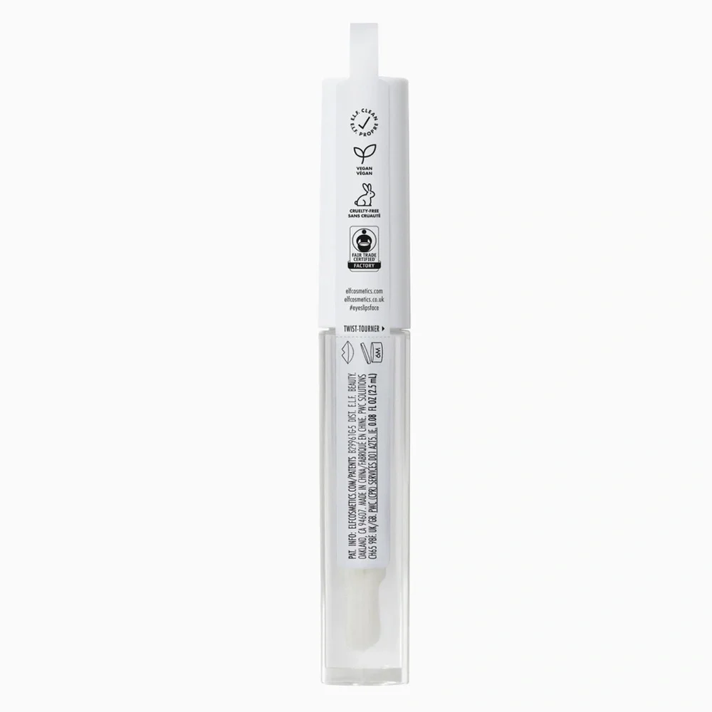 e.l.f. Lip Lacquer Sheer Clear Color, Infused With Vitamins A & E